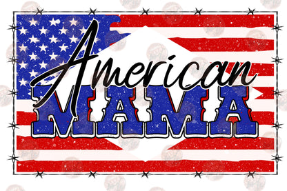 American Mama Flag Transfer