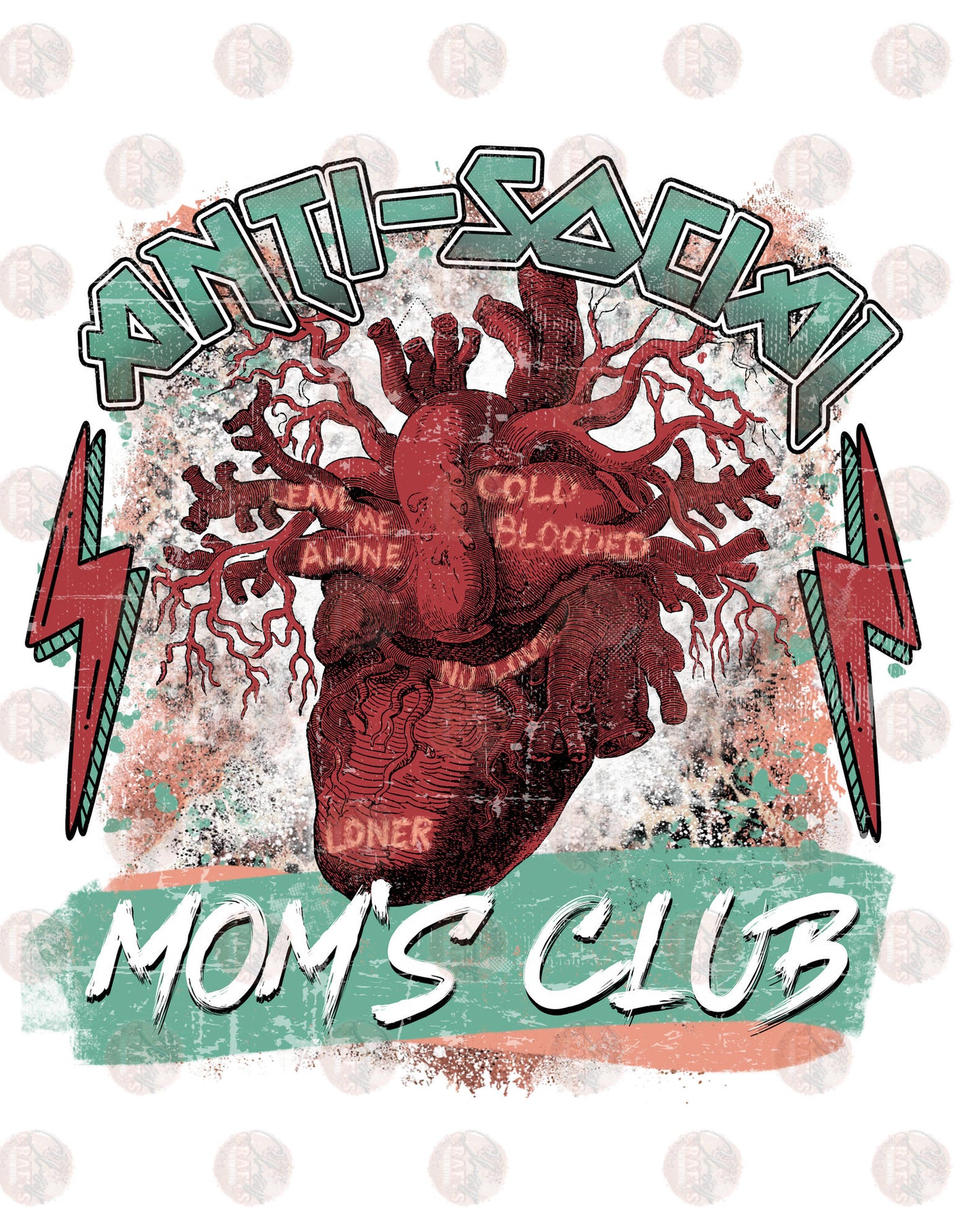 Anti-Social Moms Club Distressed Transfer