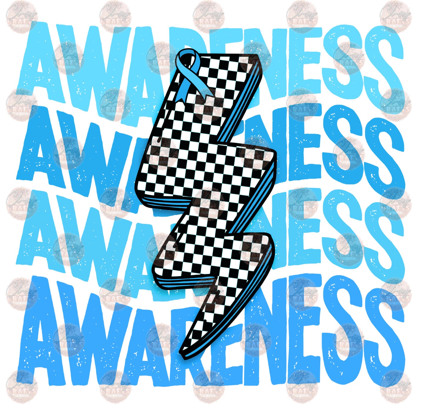 Awareness Bolt Diabetes - Sublimation Transfer