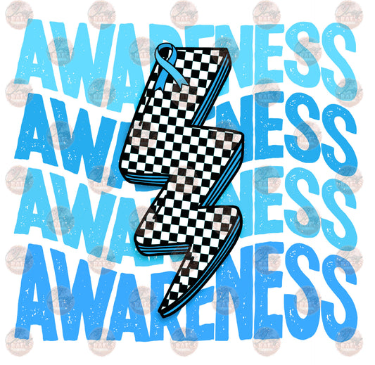 Awareness Bolt Diabetes - Sublimation Transfer