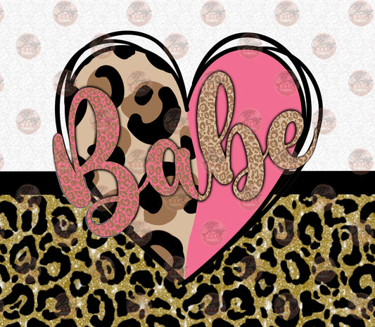 Babe Heart Tumbler Wrap