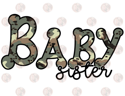 Baby Sister-Camo - Sublimation Transfer