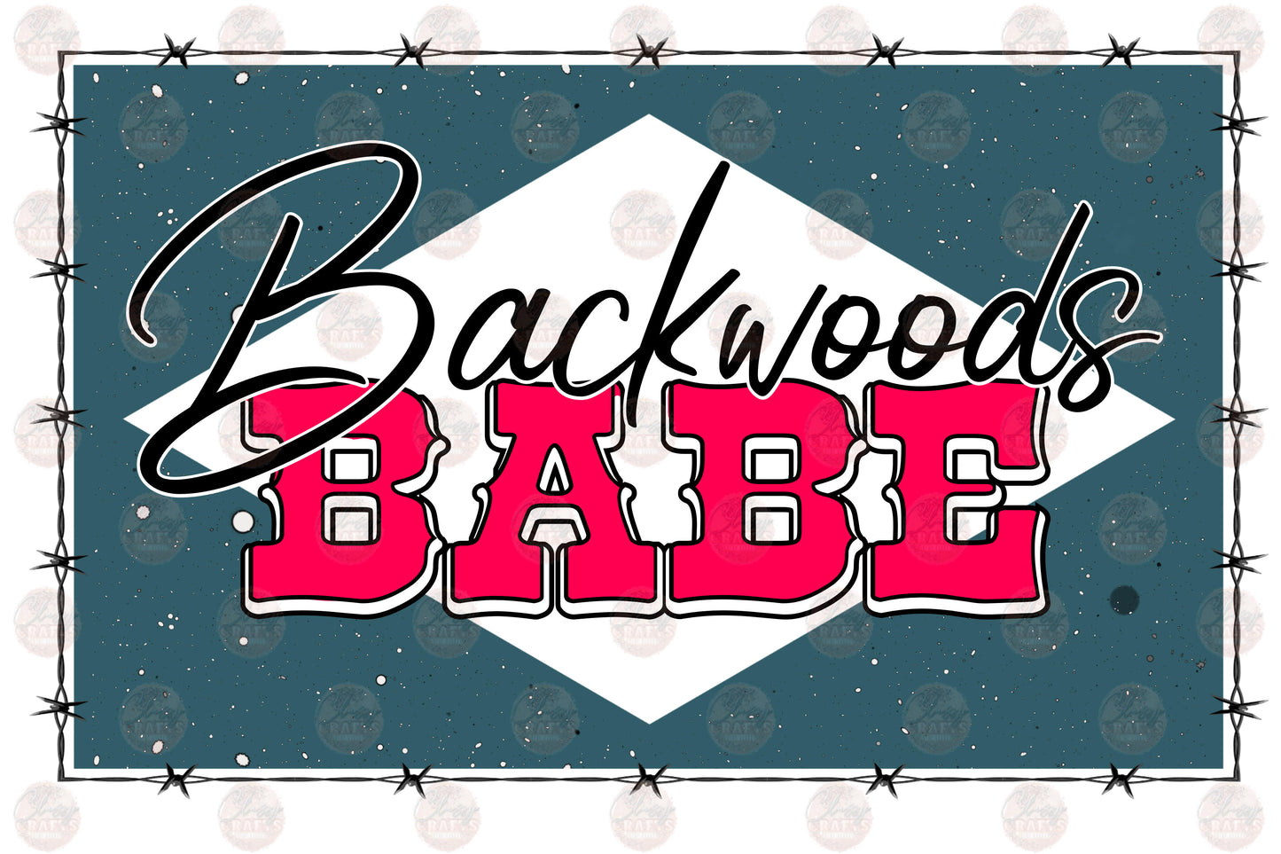 Backwoods Babe Stone Pink - Sublimation Transfer