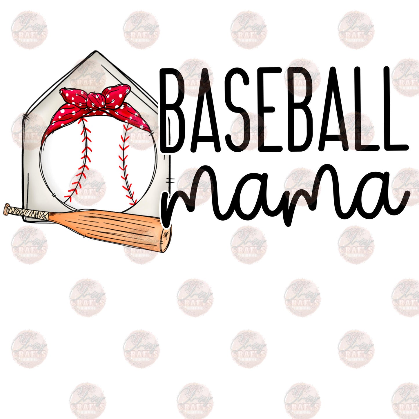 Baseball Mama- Bandana Transfer