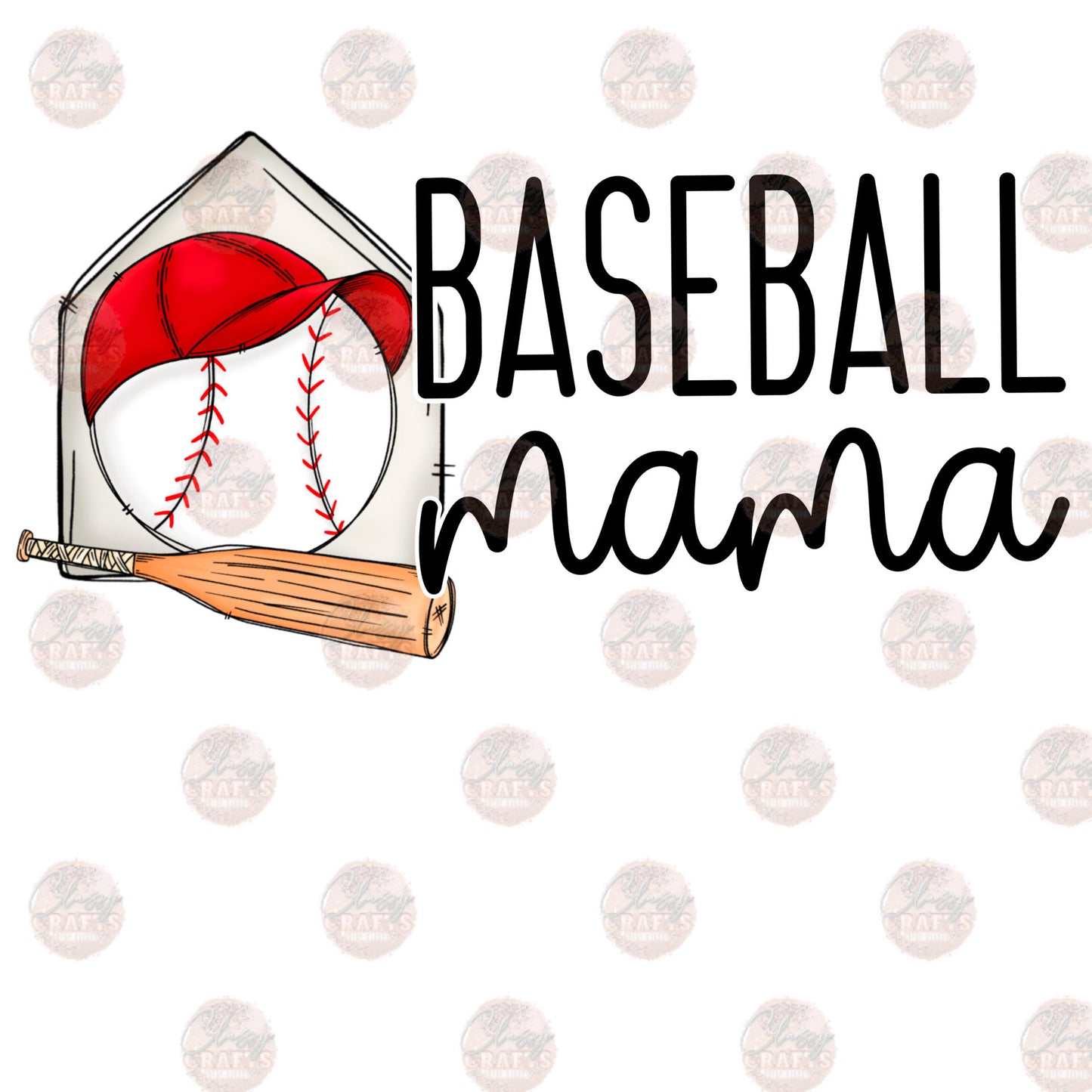 Baseball Mama- Hat Transfer