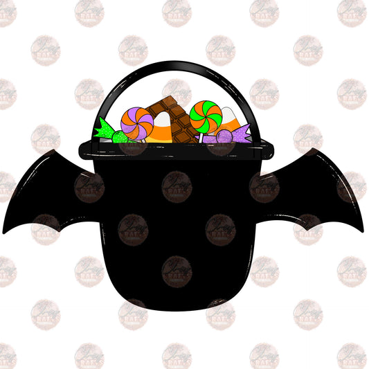 Bat Bucket Pocket - Sublimation Transfer