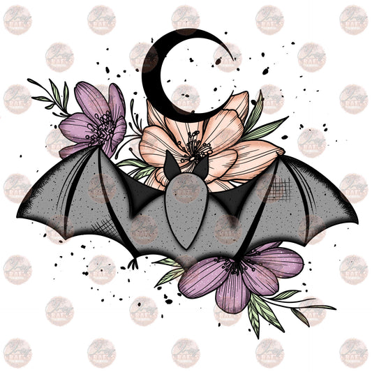 Bat Floral Color - Sublimation Transfer