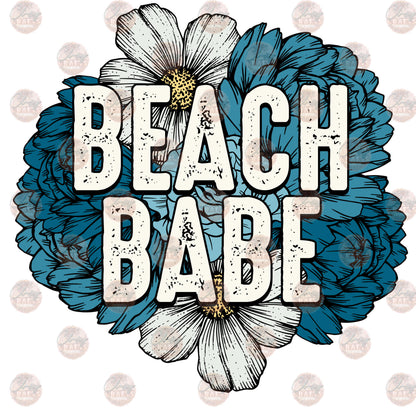Beach Babe Floral Transfer