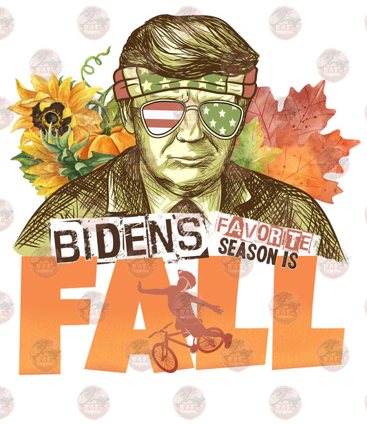 Bidens Favorite Season Is Fall - Sublimation Transfer