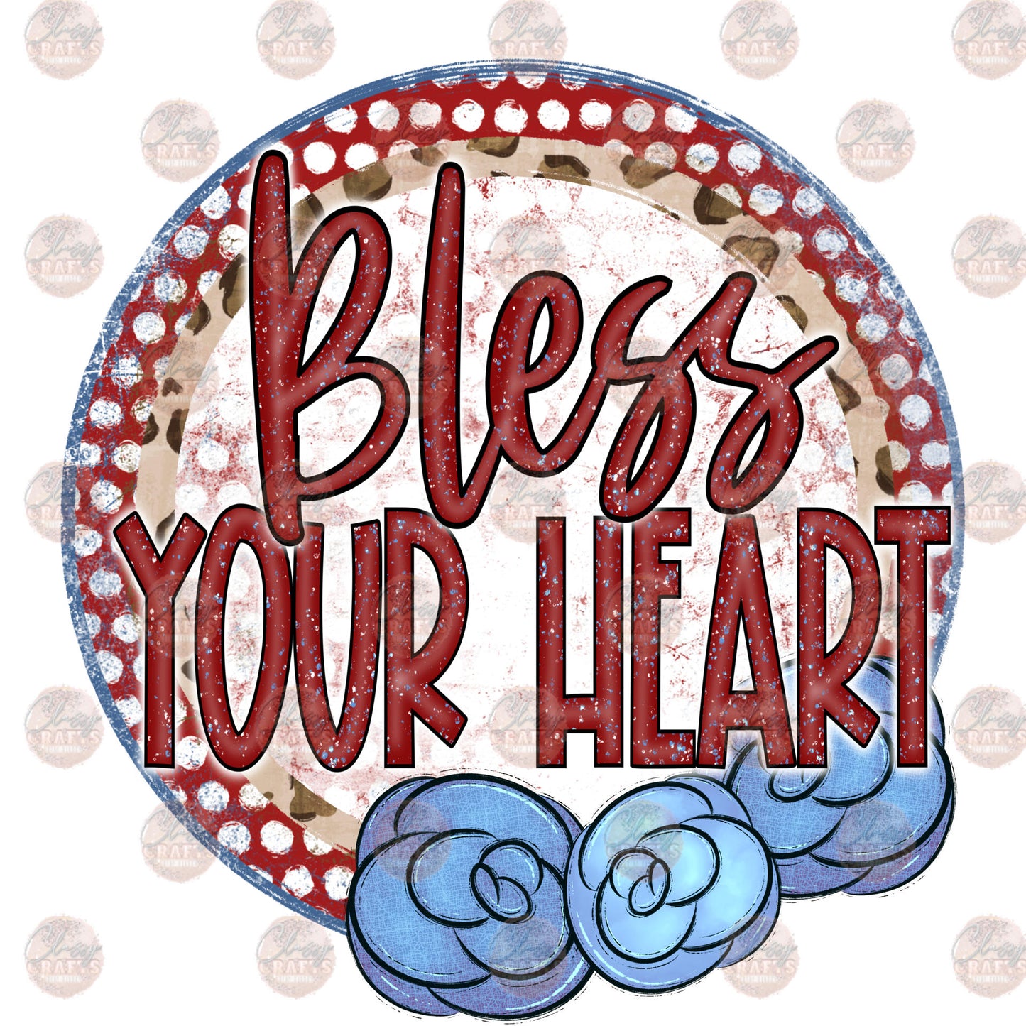 Bless Your Heart - Sublimation Transfer