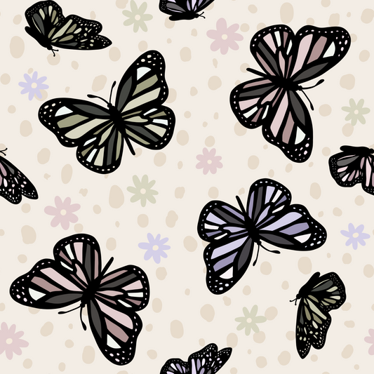 Boho Butterflies Seamless Wrap - Sublimation Transfer