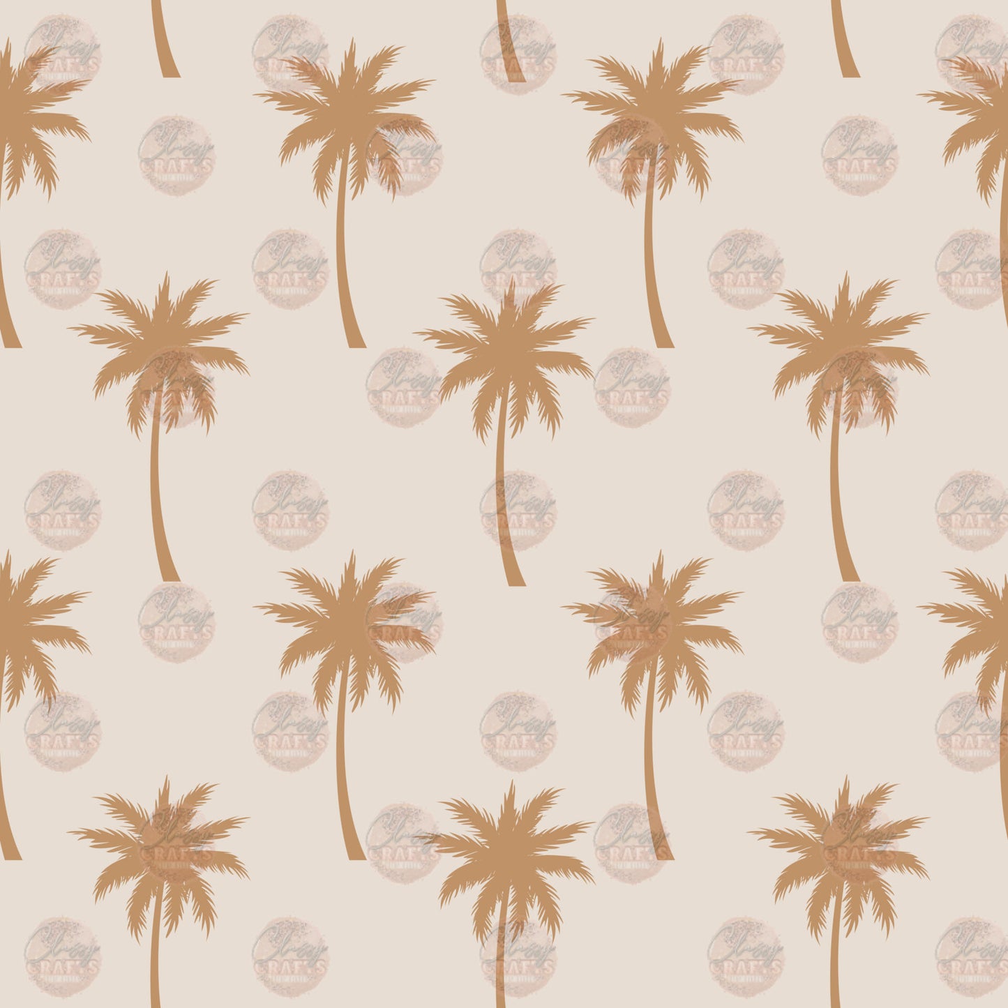 Boho Palm Trees 2 Seamless Wrap - Sublimation Transfer