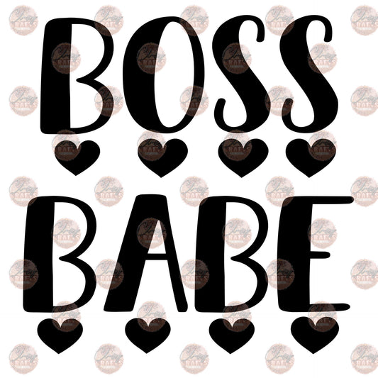 Boss Babe Hearts - Sublimation Transfer