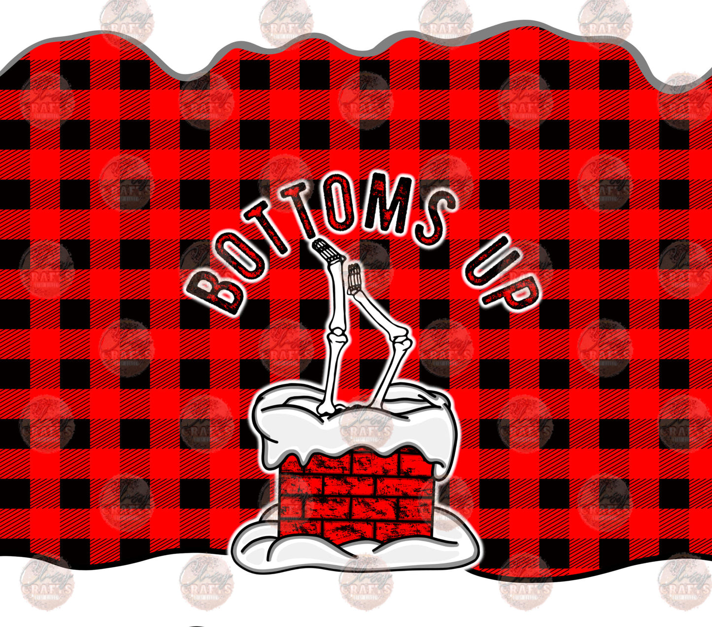 Bottoms Up Tumbler Wrap - Sublimation Transfer