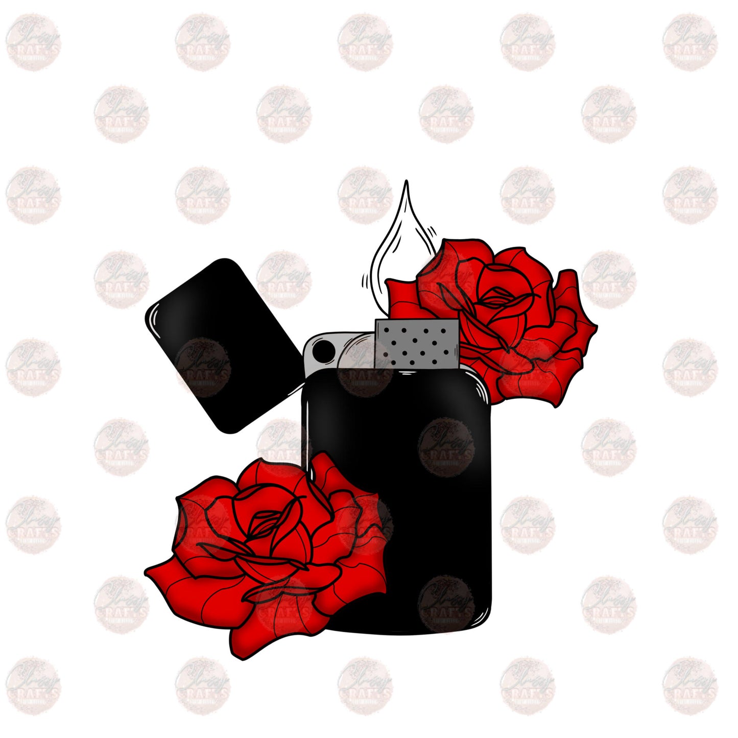 Bridges Burn Roses Pocket - Sublimation Transfer