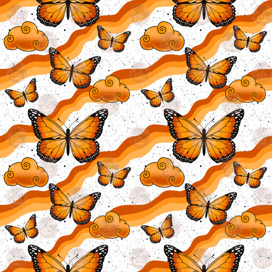 Butterfly Waves 1 Seamless Wrap - Sublimation Transfer