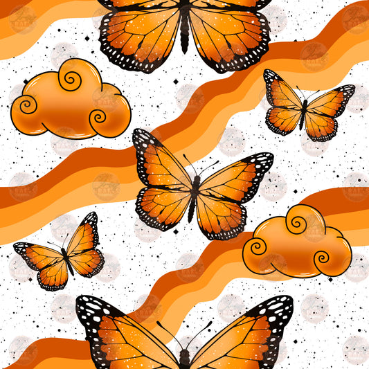 Butterfly Waves 2 Seamless Wrap - Sublimation Transfer