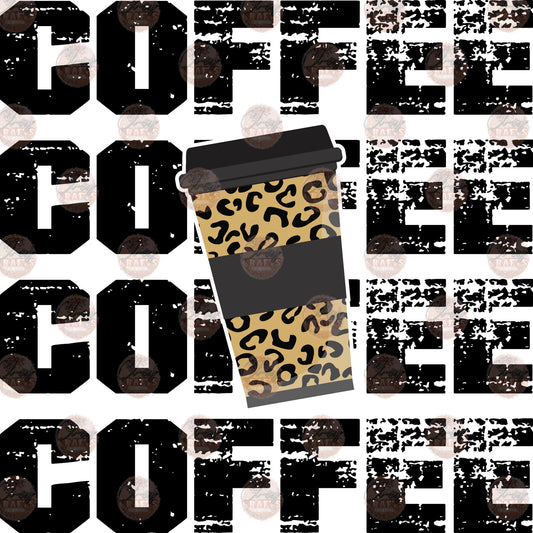 COFFEE Cheetah Cup - Sublimation Transfer