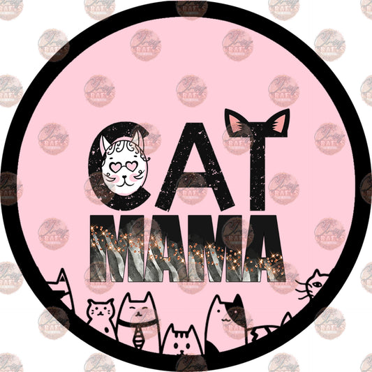 Cat Mama Car Coaster - Sublimation Transfer
