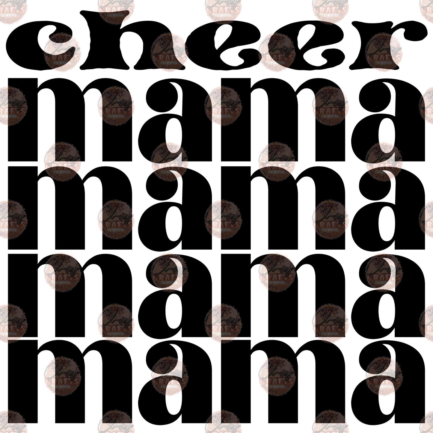 Cheer Mama Retro Transfer