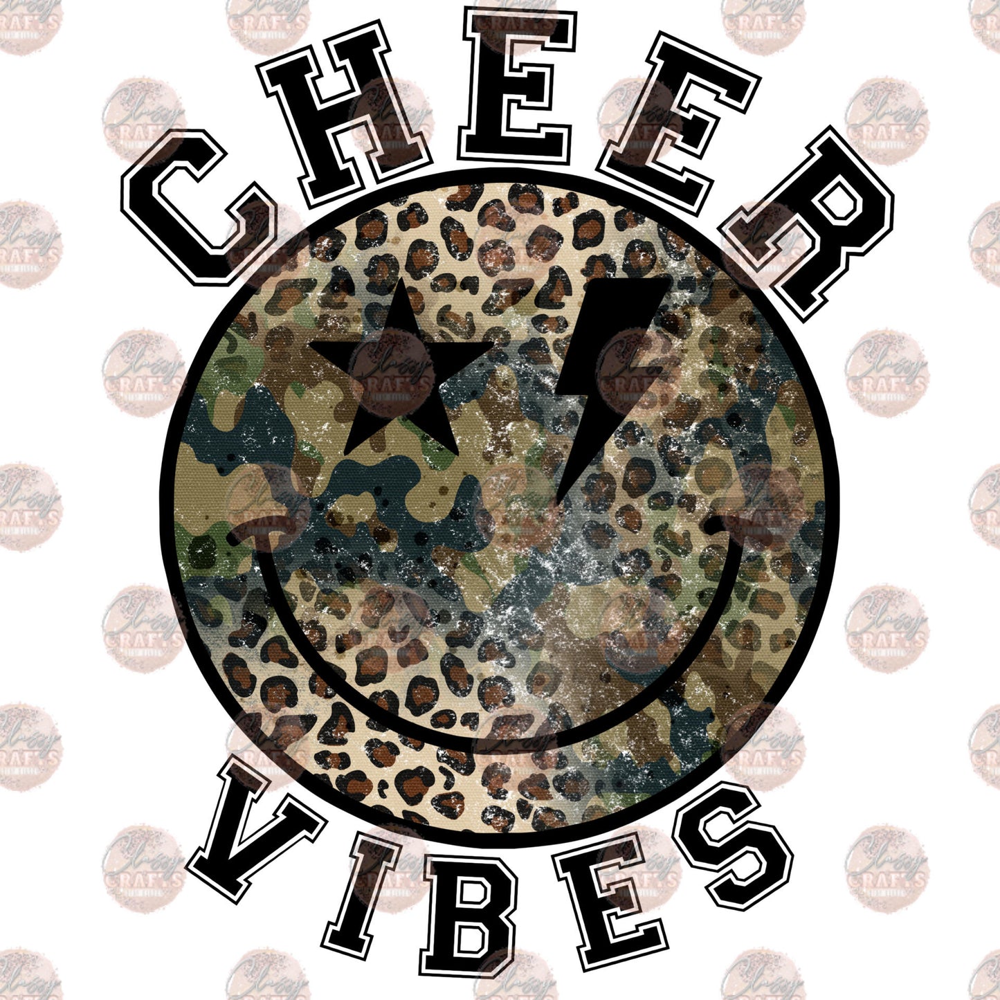 Cheer Vibes Smiley Transfer