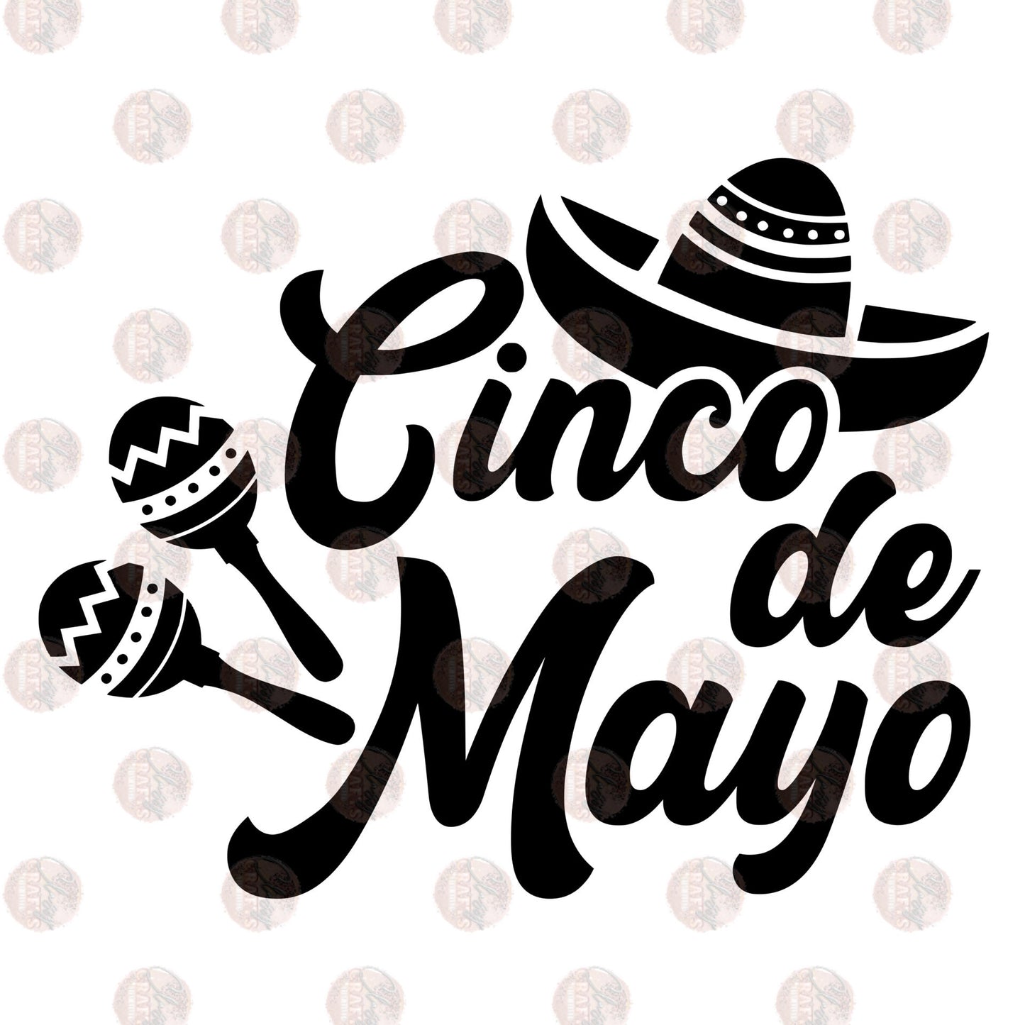 Cinco De Mayo Sombrero - Sublimation Transfer