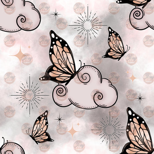 Cloud Butterfly 1 Seamless Wrap - Sublimation Transfer