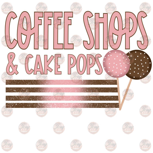 Coffee Shops Cake Pops - Sublimation Transfer