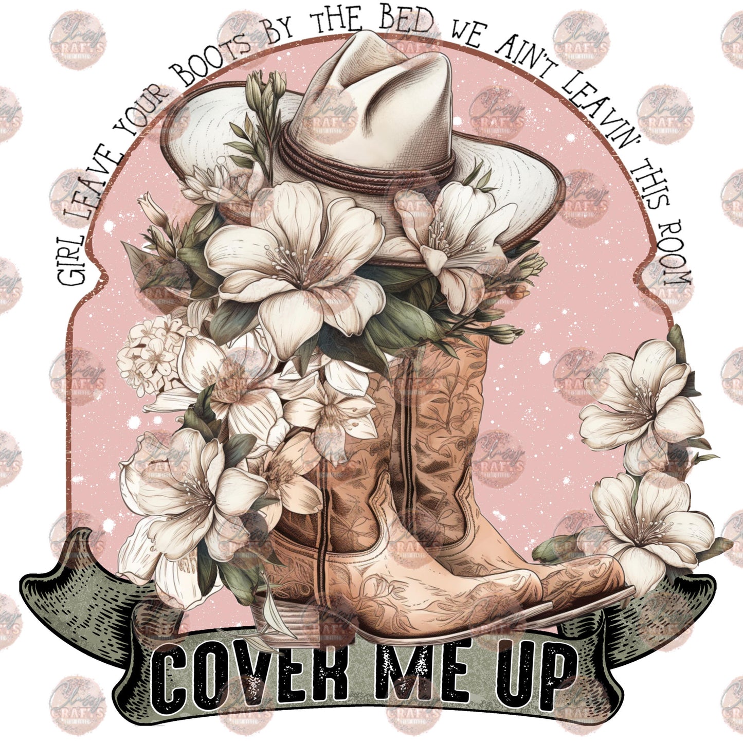 Cover Me Up Floral **TWO PART* SOLD SEPARATELY** Transfer