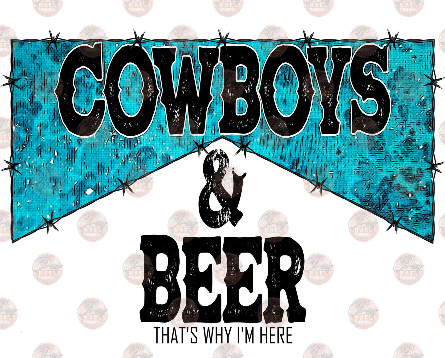 Cowboys And Beer Transfer