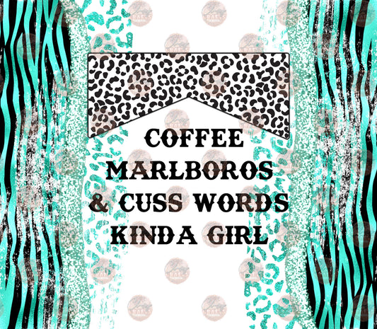 Cuss Word Kinda Girl Tumbler Wrap - Sublimation Transfer