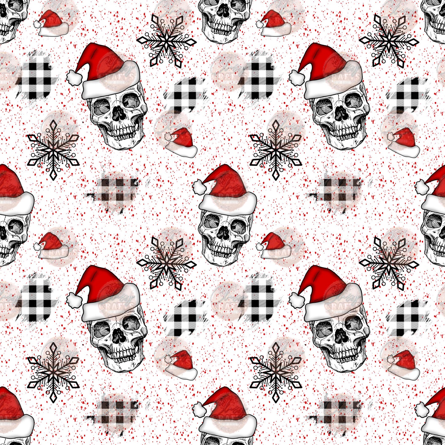 Dead But Merry Seamless Wrap - Sublimation Transfer