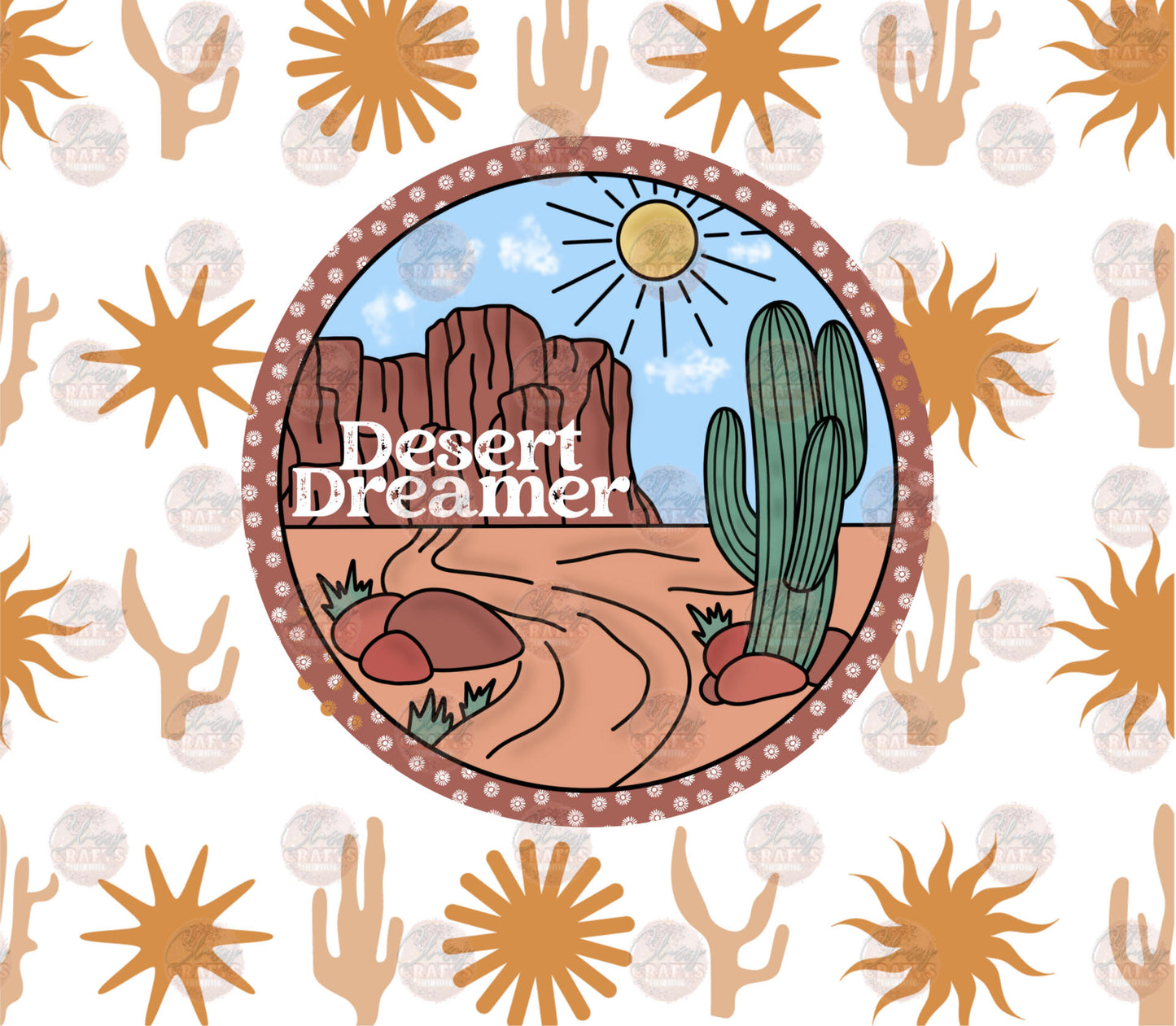 Desert Dreamer Tumbler Wrap - Sublimation Transfer