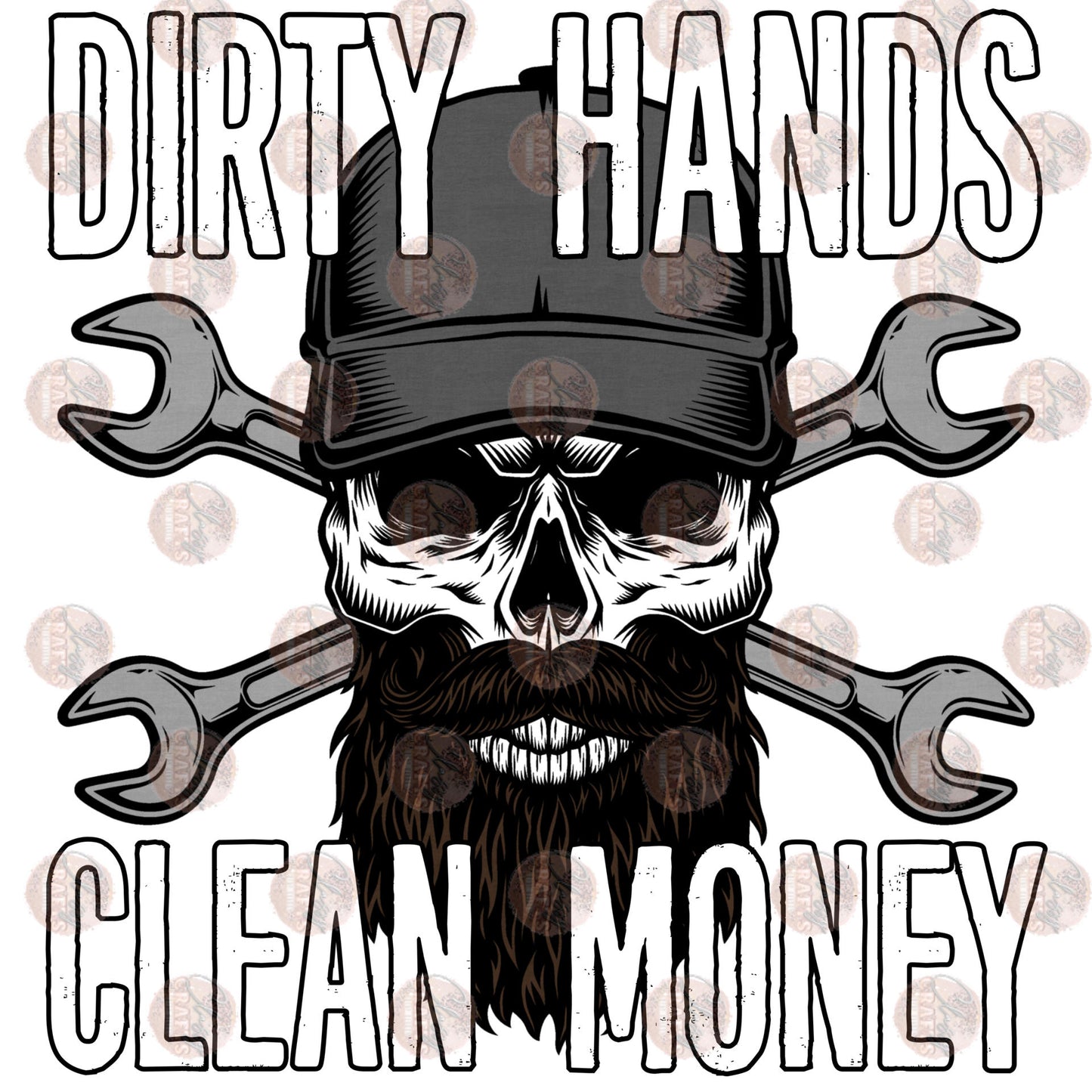 Dirty Hands Clean Money Beard Transfer