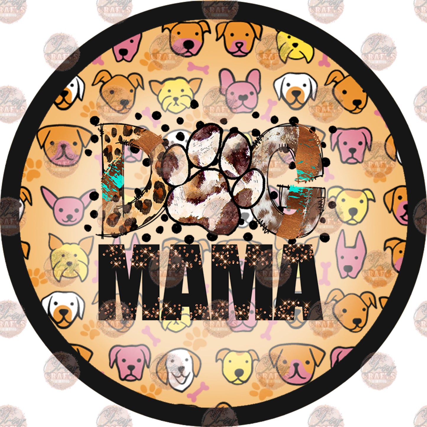 Dog Mama Car Coaster - Sublimation Transfer