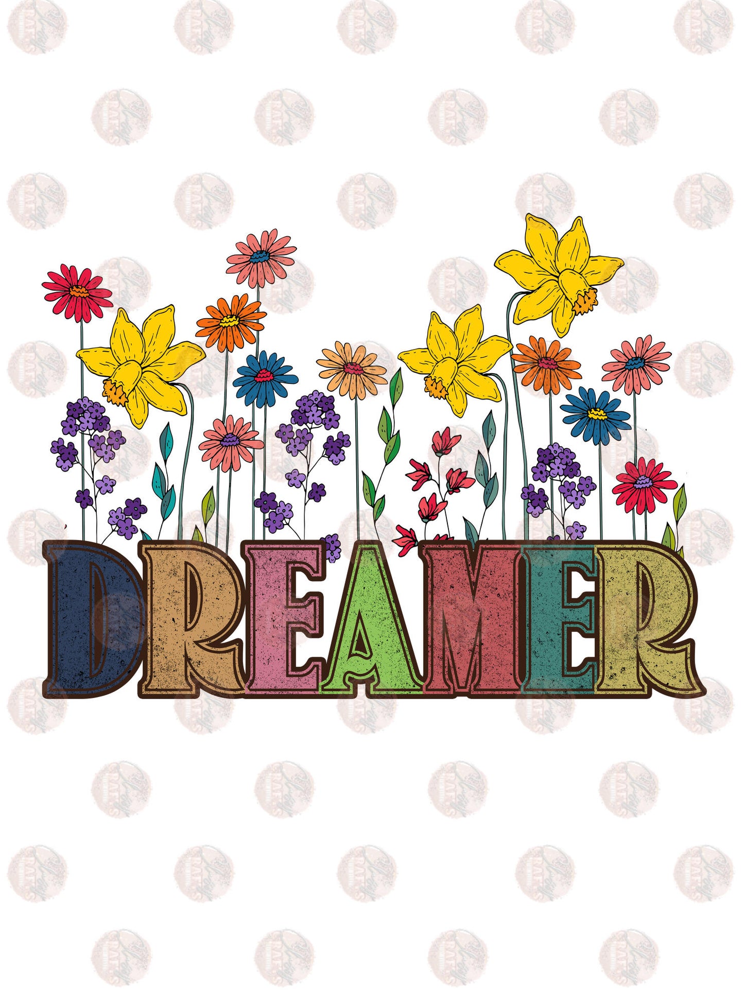 Dreamer Floral - Sublimation Transfer