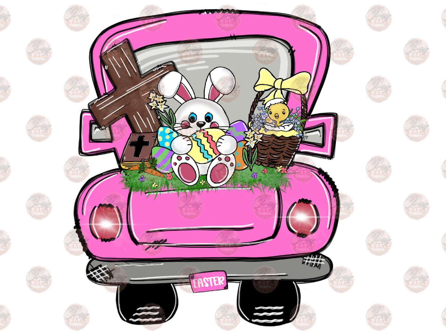 Easter Bunny Truck Transfer