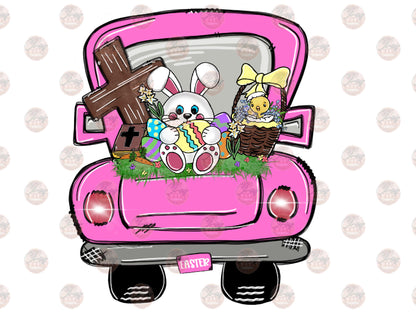 Easter Bunny Truck Transfer