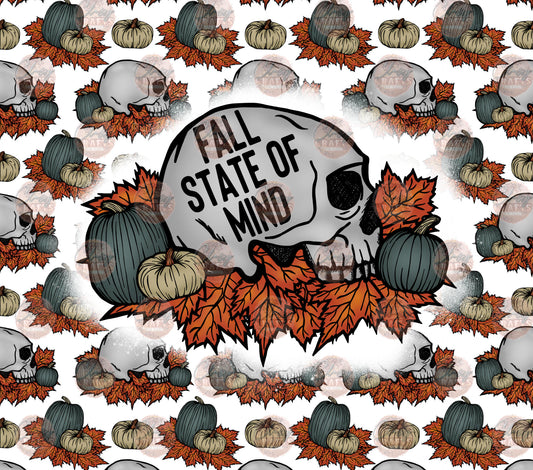 Fall State Of Mind Tumbler Wrap- Sublimation Transfer
