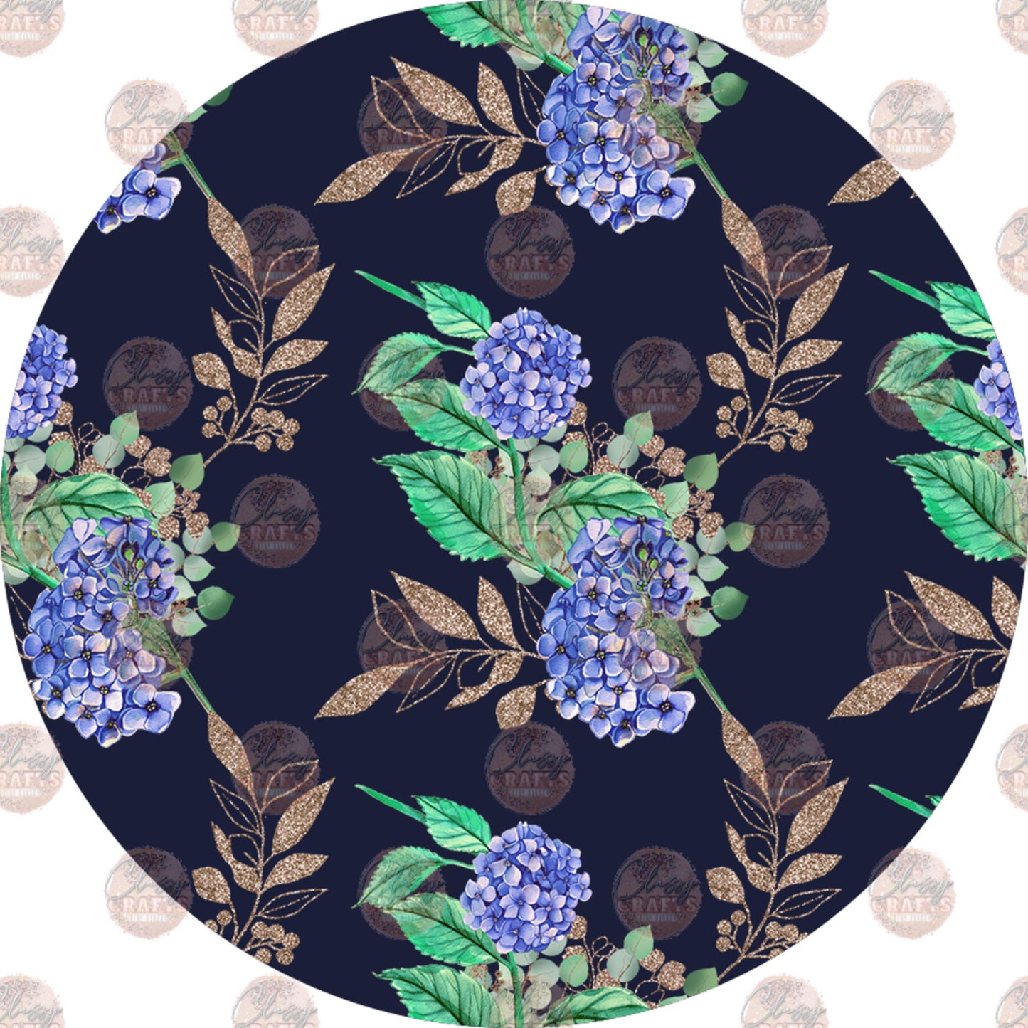 Floral Design 2 Car Coaster - Sublimation Transfer