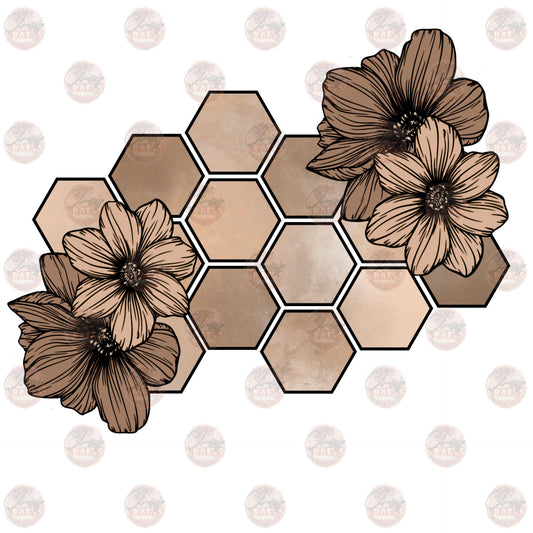 Floral Honeycomb - Sublimation Transfer