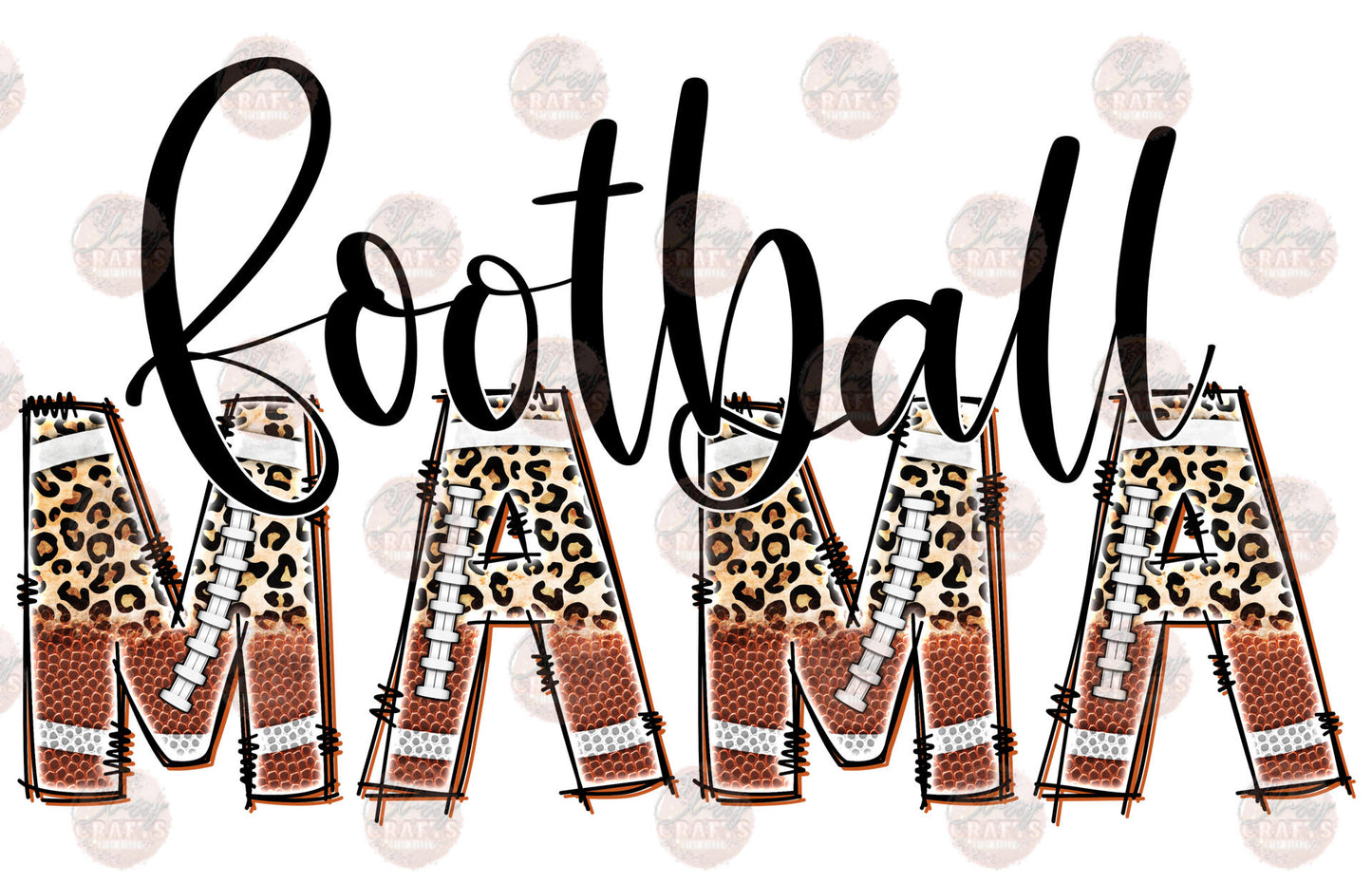 Football Mama Half Leopard 2 Transfer