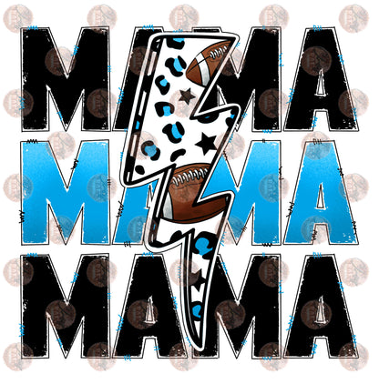 Football Mama Light Blue Transfer