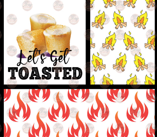 Get Toasted Tumbler Wrap - Sublimation Transfer