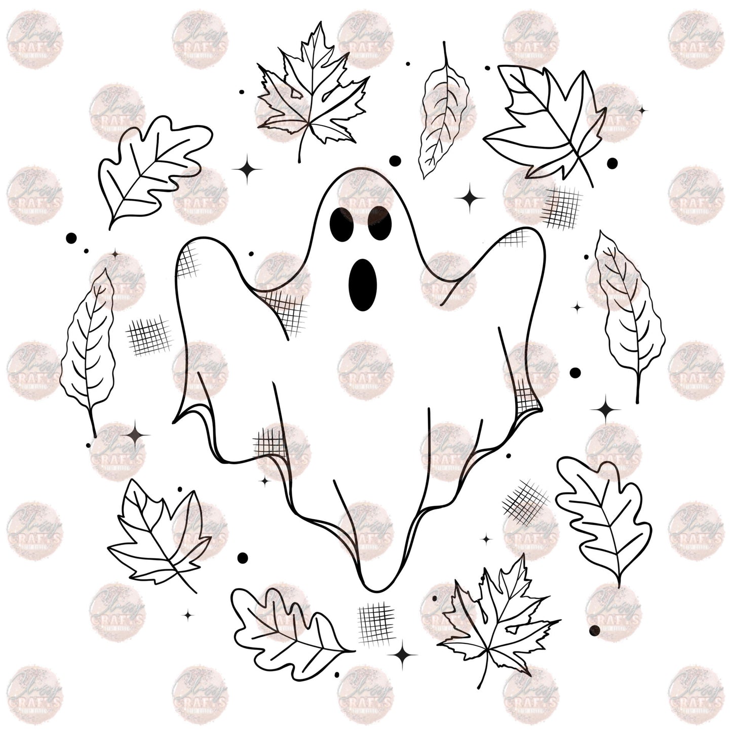 Ghost Leaves B&W Transfer