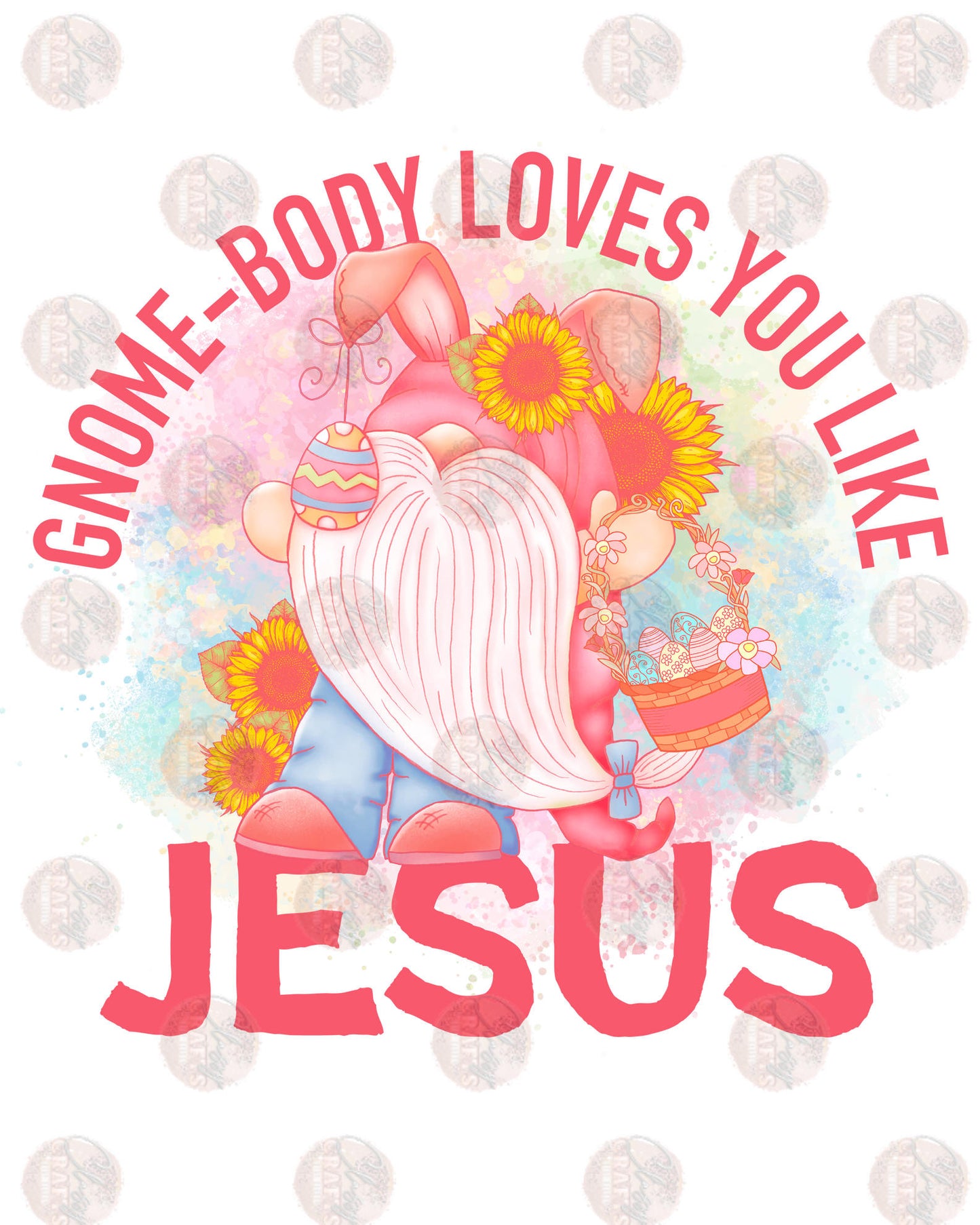 Gnome-Body Loves You Like Jesus 2 Transfer