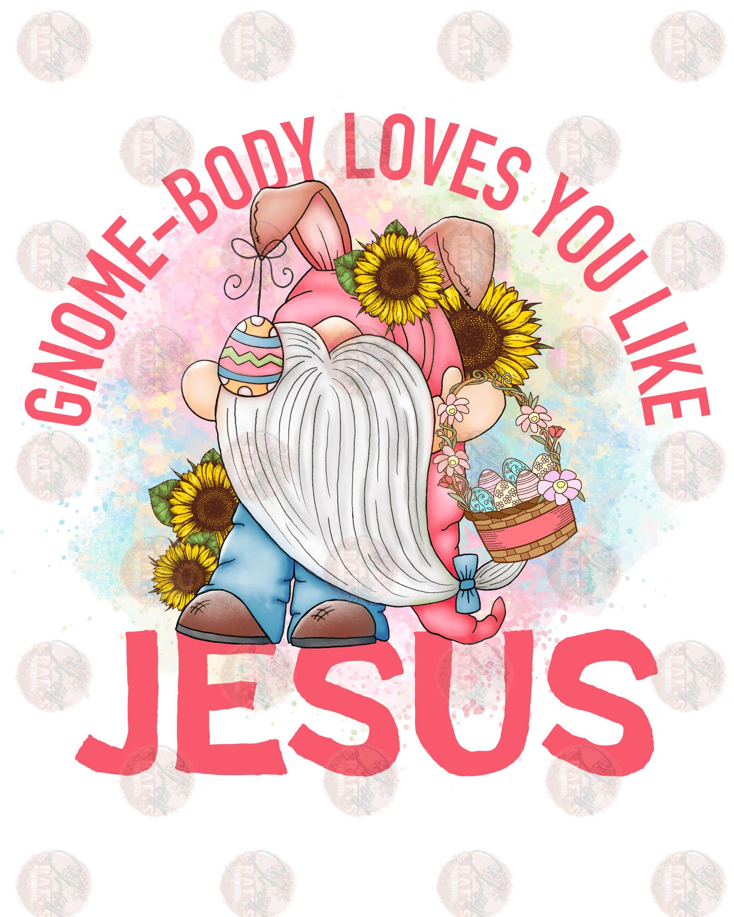 Gnome-Body Loves You Like Jesus 3 Transfer