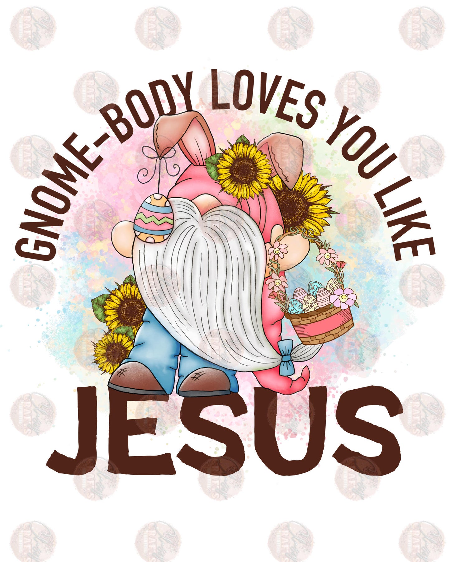 Gnome-Body Loves You Like Jesus 4 Transfer