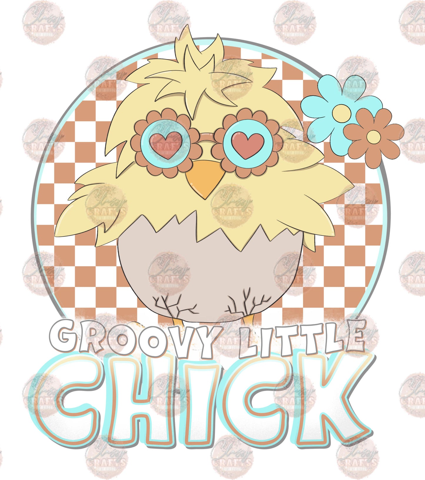 Groovy Little Chick Transfer