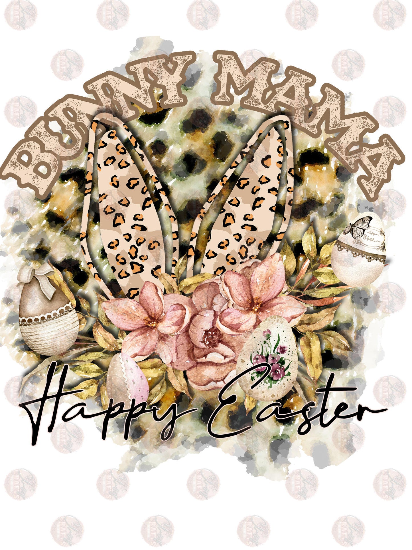 Happy Easter Bunny Mama Transfer